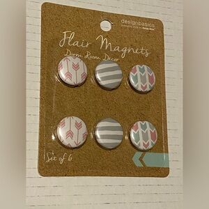 Flair Magnets set of 6 Dorm Room Decor NEW sealed